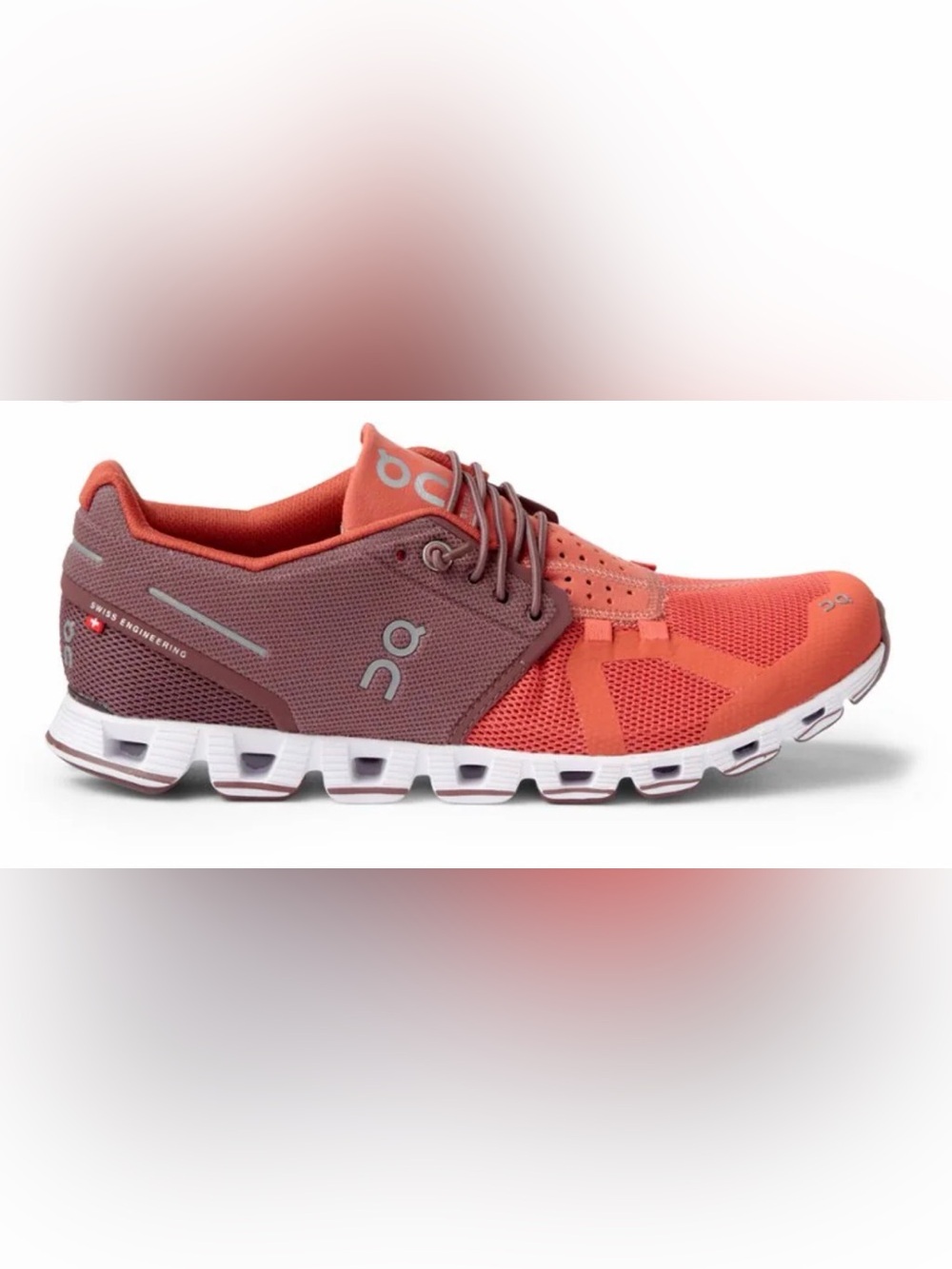 On cloud Running REI Athletic Shoe in Coral and Maroon size 10.5